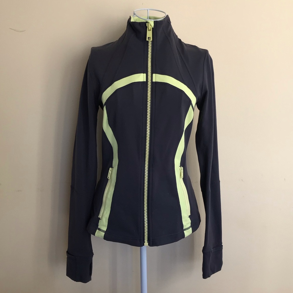 Lululemon Neon and Grey Workout Jacket